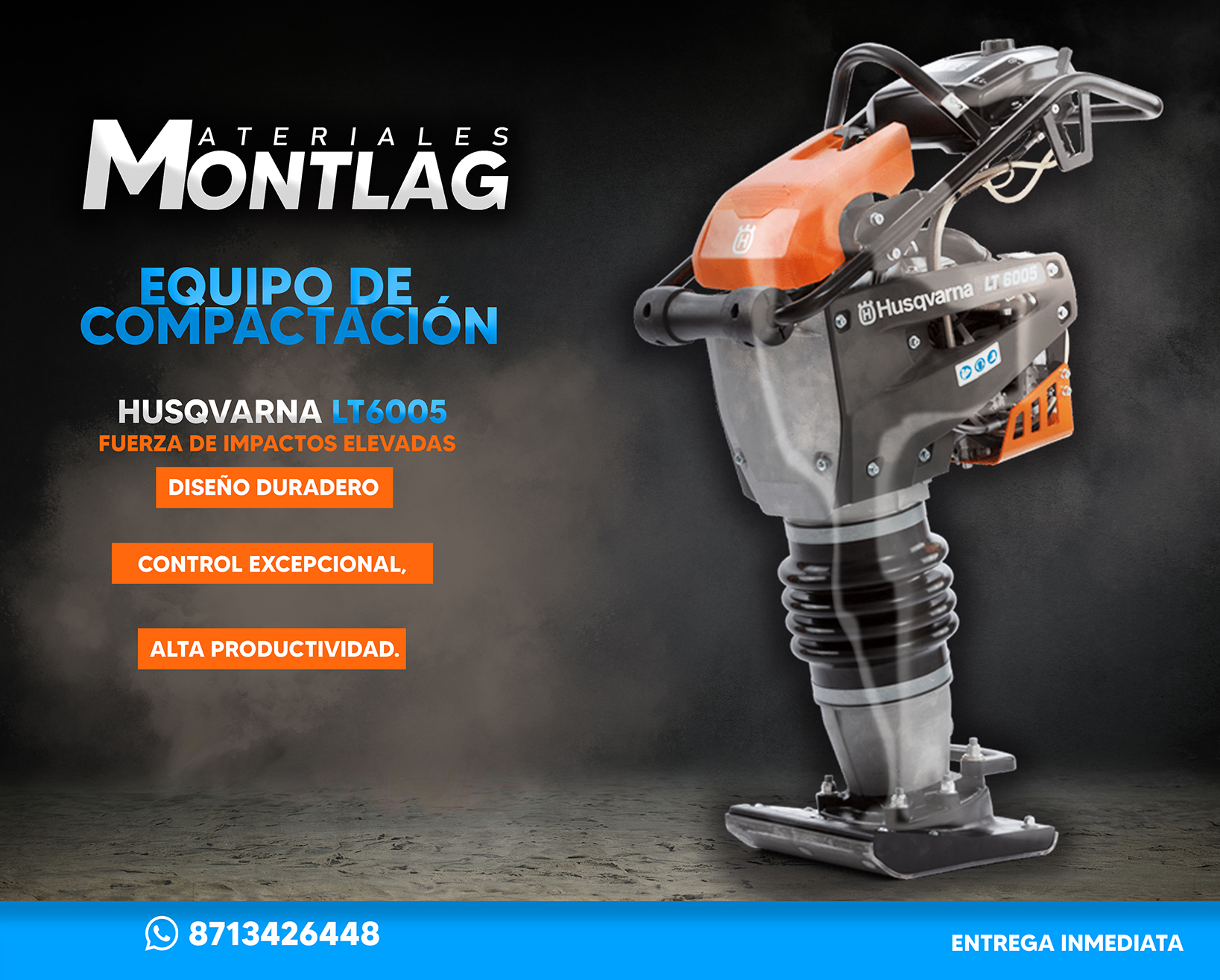 Materiales Montlag - EQUIPO DE COMPACTACION LT6005